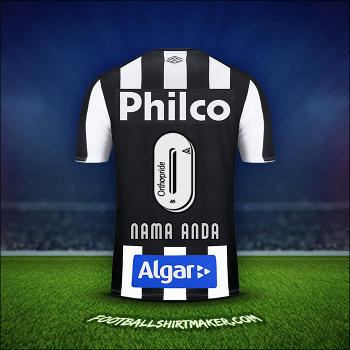 Jersey Santos FC 2019 Alternatif -  nama anda - 0