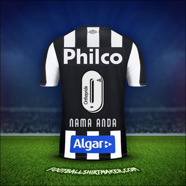 Jersey Santos FC 2019 Alternatif -  nama anda - 0