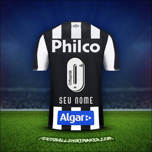 Camisa Santos FC 2019 Alternativa -  seu nome - 0