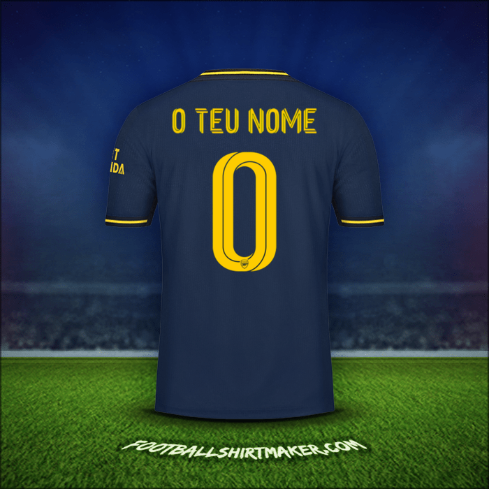 Camisola Arsenal Cup 2019/20 Terceira -  o teu nome - 0