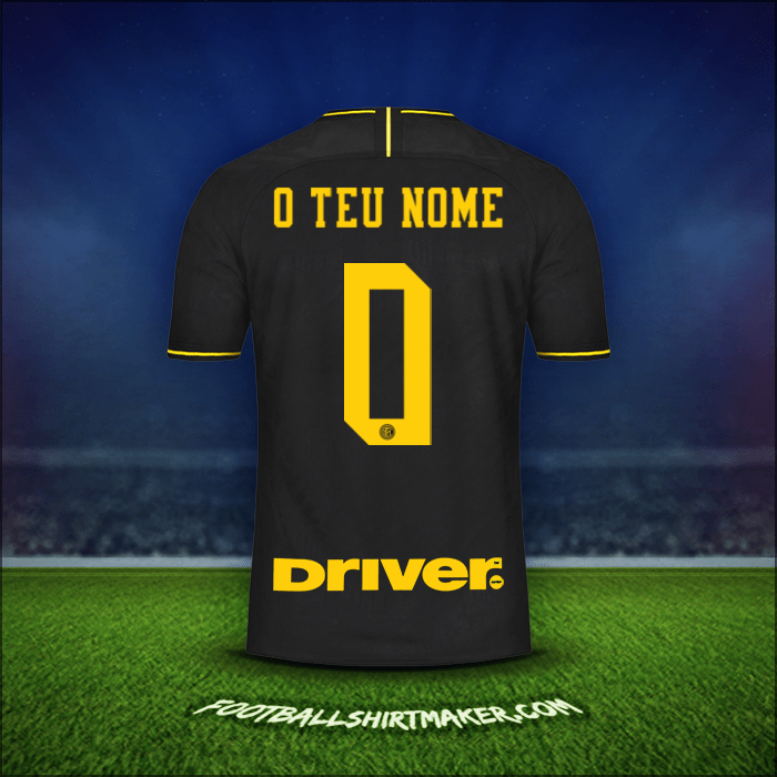 Camisola Inter 2019/20 Terceira -  o teu nome - 0