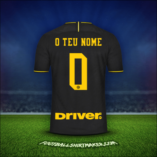 Camisola Inter 2019/20 Terceira -  o teu nome - 0