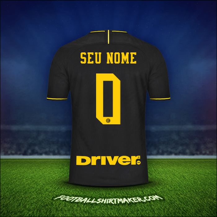Camisa Inter 2019/20 Terceira -  seu nome - 0
