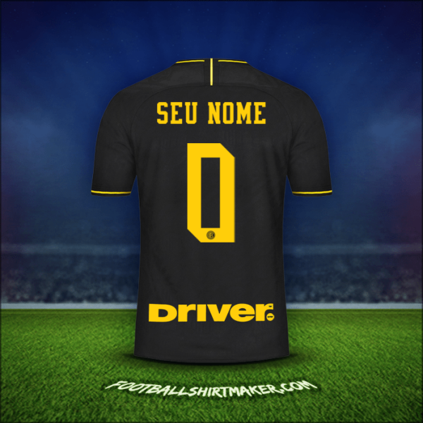 Camisa Inter 2019/20 Terceira -  seu nome - 0