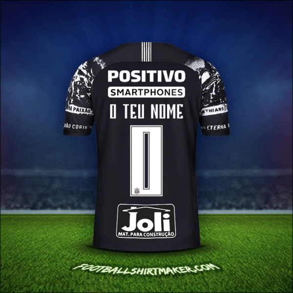 Camisola Corinthians 2019/20 Terceira -  o teu nome - 0