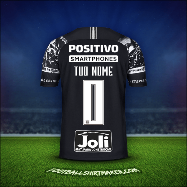 Maglia Corinthians 2019/20 Terza -  tuo nome - 0