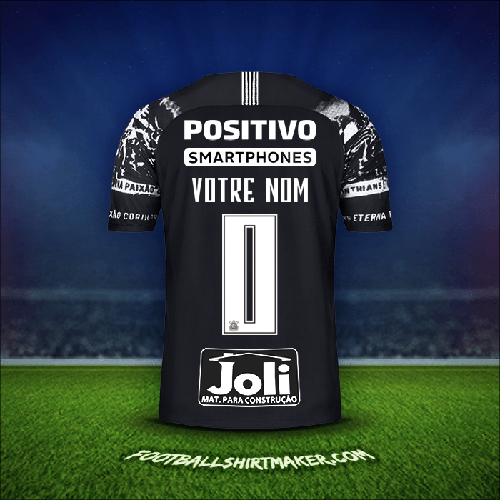Maillot Corinthians 2019/20 Troisième -  votre nom - 0
