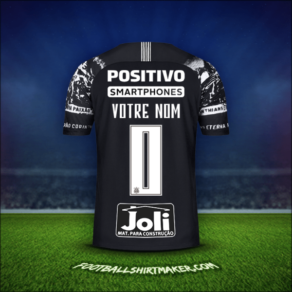 Maillot Corinthians 2019/20 Troisième -  votre nom - 0