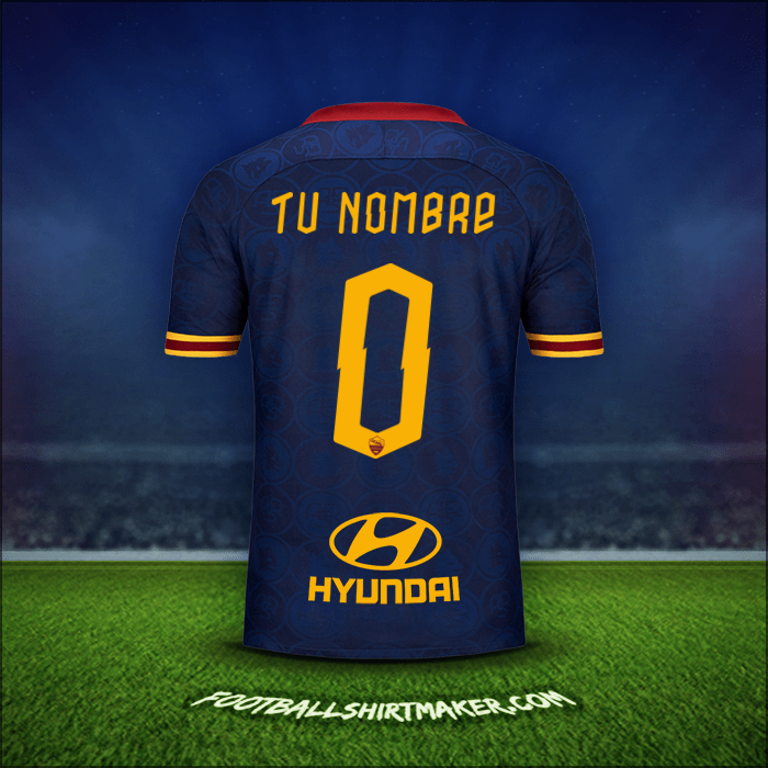 Jersey AS Roma 2019/20 Tercera -  tu nombre - 0