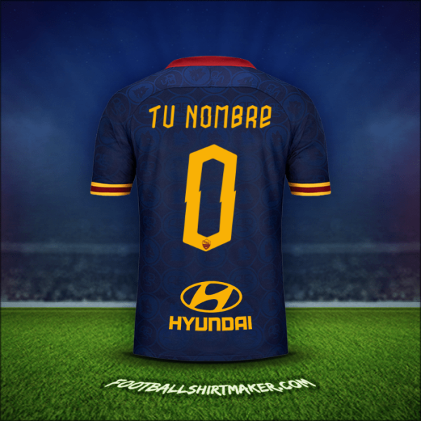 Jersey AS Roma 2019/20 Tercera -  tu nombre - 0