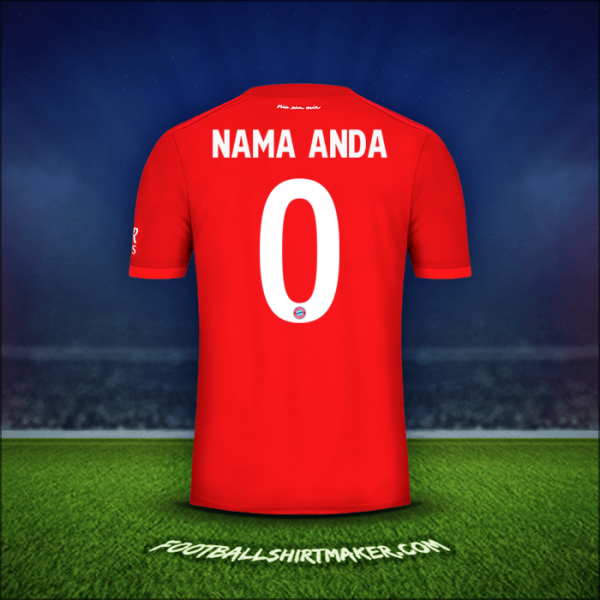 Jersey FC Bayern Munchen Cup 2019/20 -  nama anda - 0