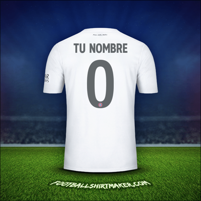 Jersey FC Bayern Munchen Cup 2019/20 Visita -  tu nombre - 0