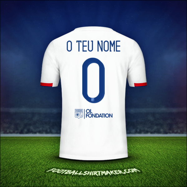 Camisola Olympique Lyon Cup 2019/20 -  o teu nome - 0