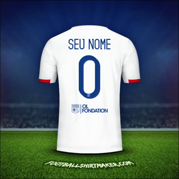 Camisa Olympique Lyon Cup 2019/20 -  seu nome - 0