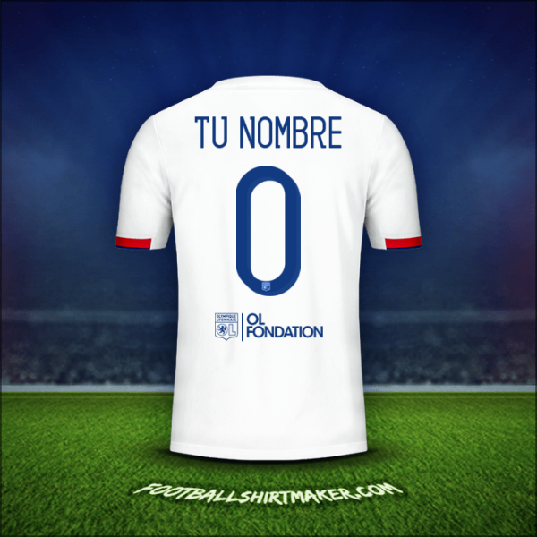 Camiseta Olympique Lyon Cup 2019/20 -  tu nombre - 0