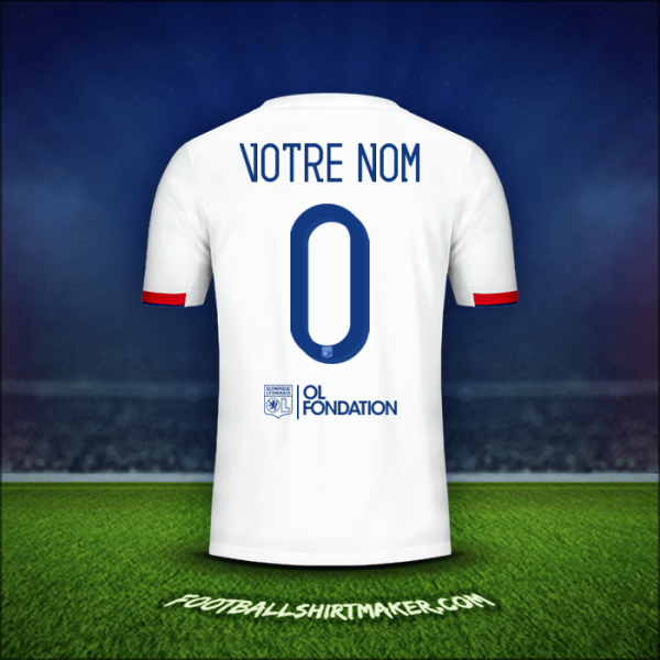 Maillot Olympique Lyon Cup 2019/20 -  votre nom - 0