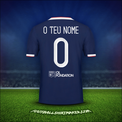 Camisola Olympique Lyon Cup 2019/20 Alternativa -  o teu nome - 0