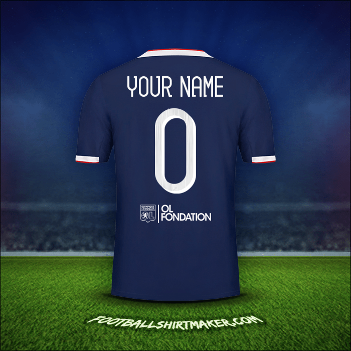 Shirt Olympique Lyon Cup 2019/20 Away -  your name - 0
