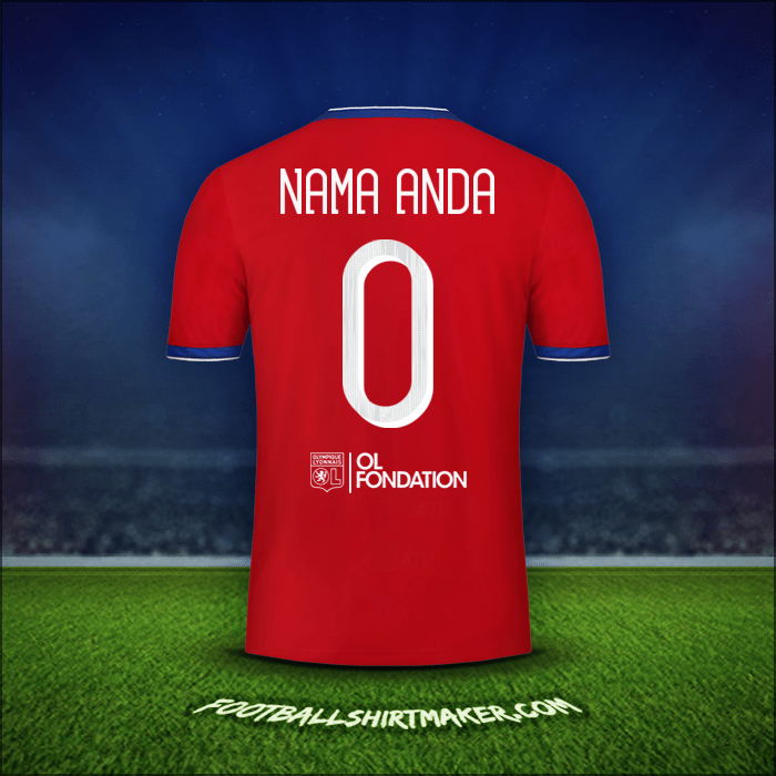Jersey Olympique Lyon Cup 2019/20 Ketiga -  nama anda - 0