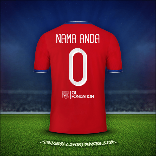 Jersey Olympique Lyon Cup 2019/20 Ketiga -  nama anda - 0