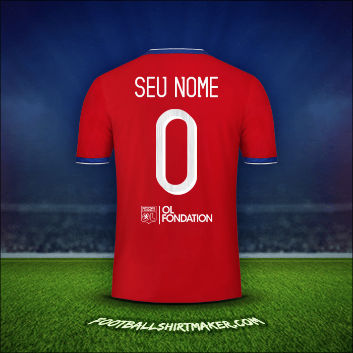 Camisa Olympique Lyon Cup 2019/20 Terceira -  seu nome - 0