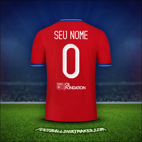 Camisa Olympique Lyon Cup 2019/20 Terceira -  seu nome - 0