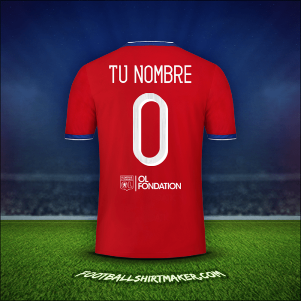 Camiseta Olympique Lyon Cup 2019/20 Tercera -  tu nombre - 0