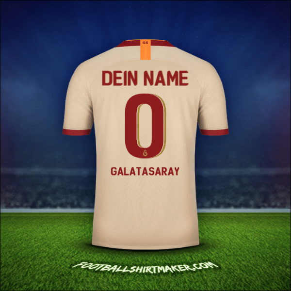 Trikot Galatasaray SK Cup 2019/20 Auswärts -  dein name - 0