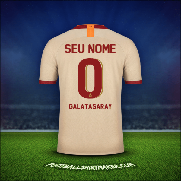 Camisa Galatasaray SK Cup 2019/20 Alternativa -  seu nome - 0