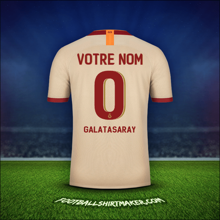 Maillot Galatasaray SK Cup 2019/20 Extérieur -  votre nom - 0
