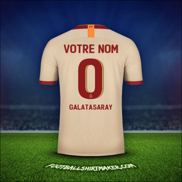 Maillot Galatasaray SK Cup 2019/20 Extérieur -  votre nom - 0