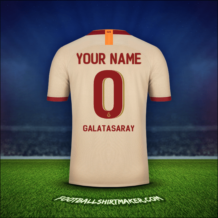 Jersey Galatasaray SK Cup 2019/20 Away -  your name - 0