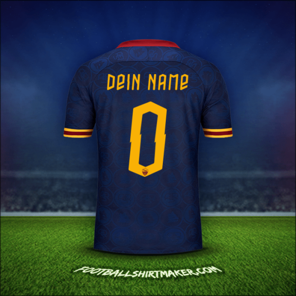 Trikot AS Roma Cup 2019/20 Dritte -  dein name - 0