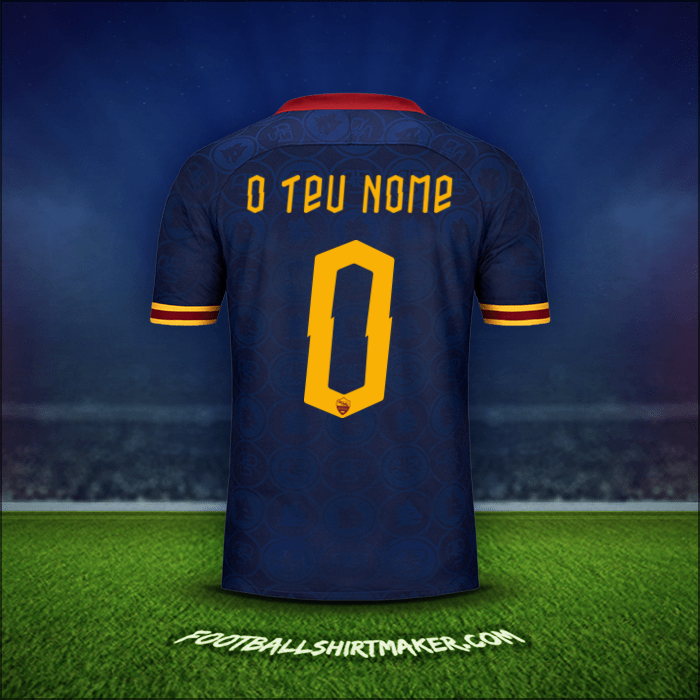 Camisola AS Roma Cup 2019/20 Terceira -  o teu nome - 0