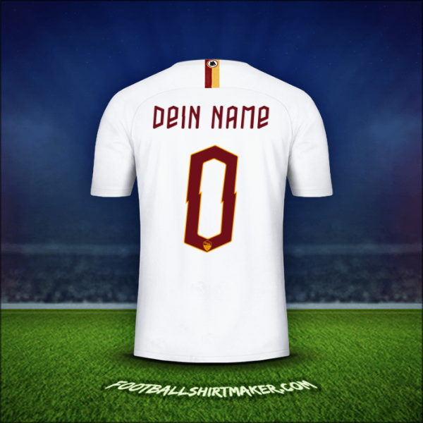 Trikot AS Roma Cup 2019/20 Auswärts -  dein name - 0