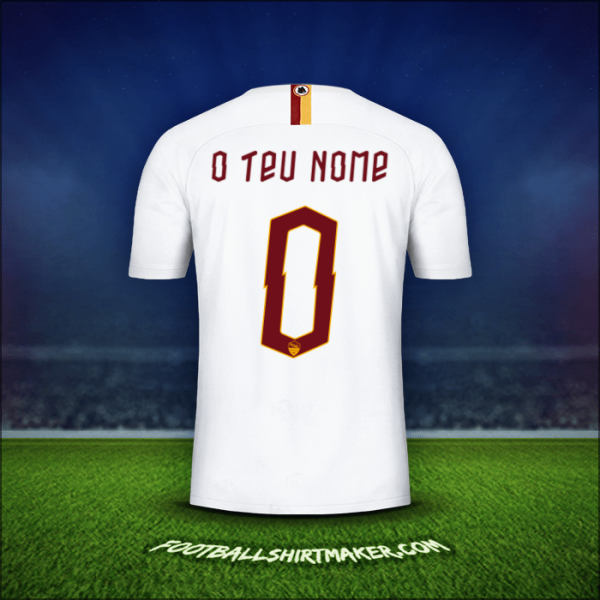Camisola AS Roma Cup 2019/20 Alternativa -  o teu nome - 0