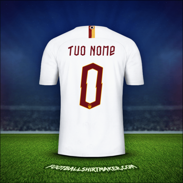 Maglia AS Roma Cup 2019/20 Seconda -  tuo nome - 0
