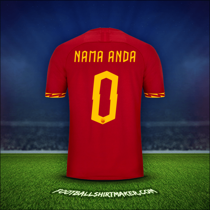 Jersey AS Roma Cup 2019/20 -  nama anda - 0