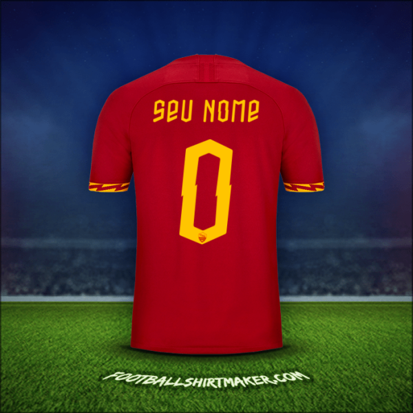 Camisa AS Roma Cup 2019/20 -  seu nome - 0