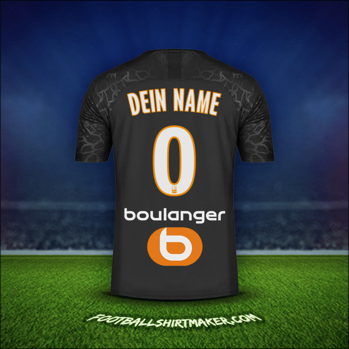 Trikot Olympique de Marseille 2019/20 Dritte -  dein name - 0