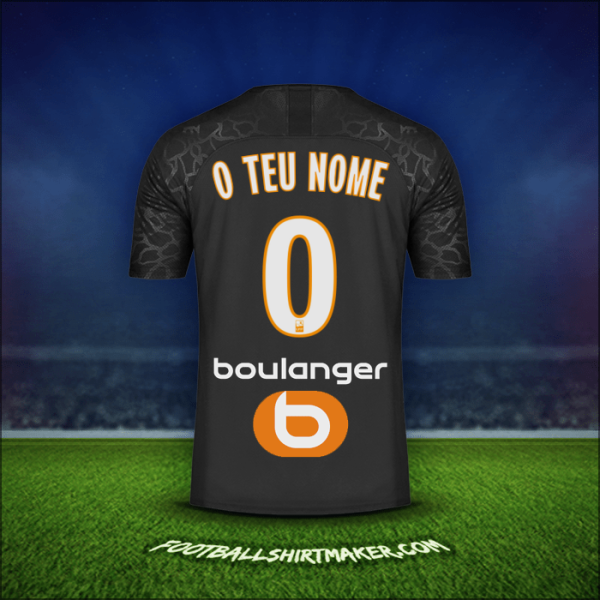 Camisola Olympique de Marseille 2019/20 Terceira -  o teu nome - 0