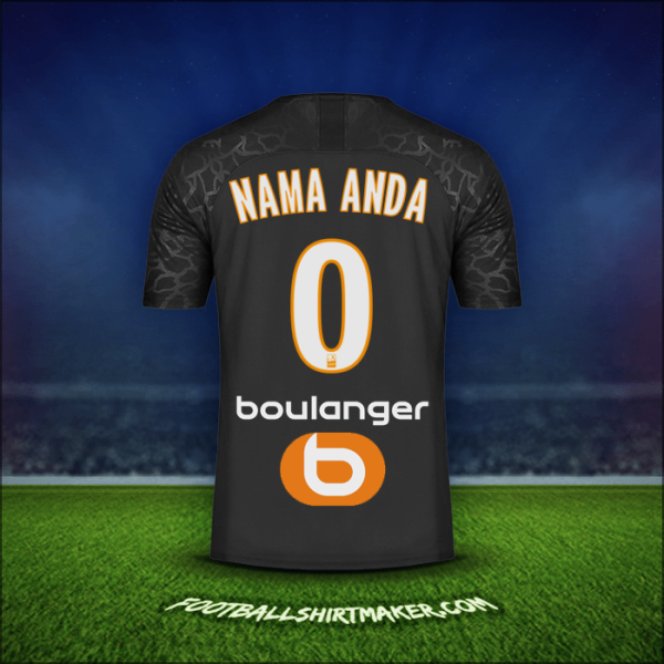 Jersey Olympique de Marseille 2019/20 Ketiga -  nama anda - 0