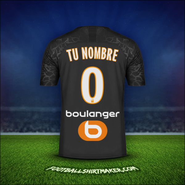 Jersey Olympique de Marseille 2019/20 Tercera -  tu nombre - 0