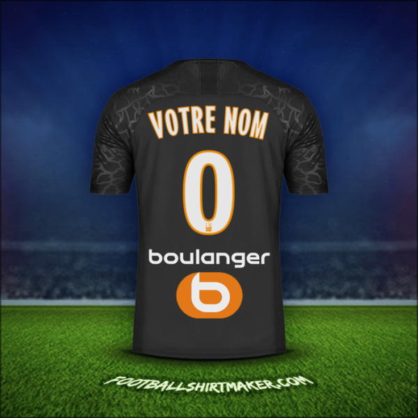Maillot Olympique de Marseille 2019/20 Troisième -  votre nom - 0