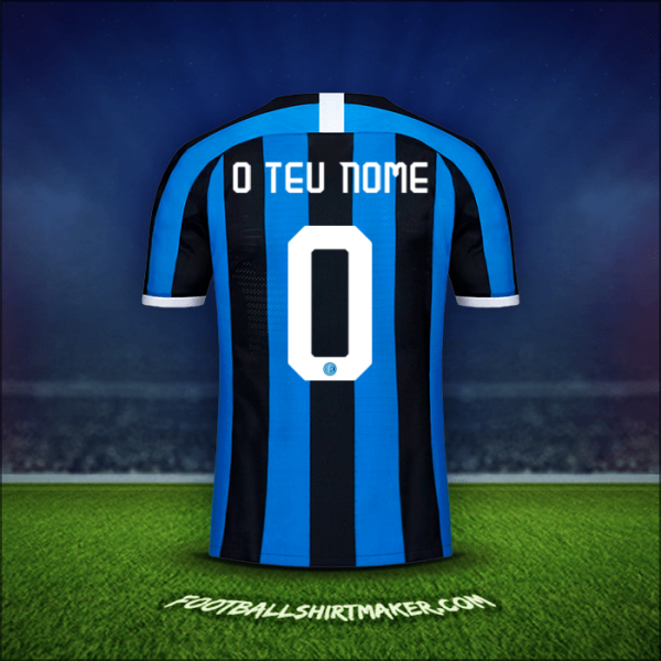 Camisola Inter Cup 2019/20 -  o teu nome - 0