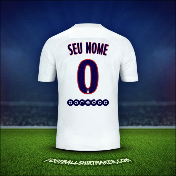 Camisa Paris Saint Germain 2019/20 Terceira -  seu nome - 0