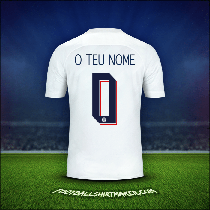Camisola Paris Saint Germain Cup 2019/20 Terceira -  o teu nome - 0