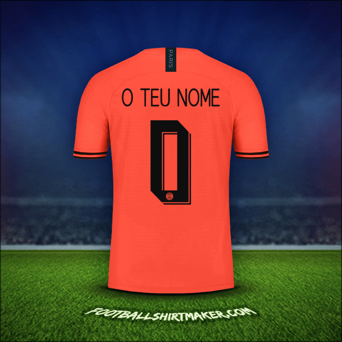 Camisola Paris Saint Germain Cup 2019/20 Alternativa -  o teu nome - 0