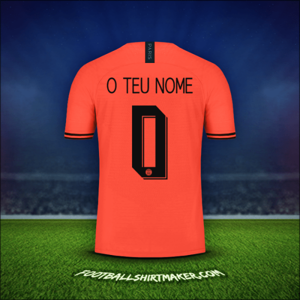 Camisola Paris Saint Germain Cup 2019/20 Alternativa -  o teu nome - 0