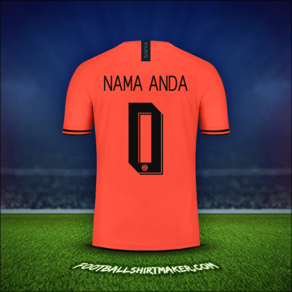 Jersey Paris Saint Germain Cup 2019/20 Alternatif -  nama anda - 0